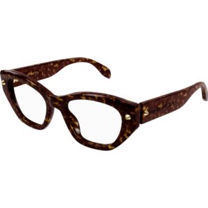 Occhiali vista  Alexander mcqueen Am0410o cod. colore 002 Donna Cat eye Havana