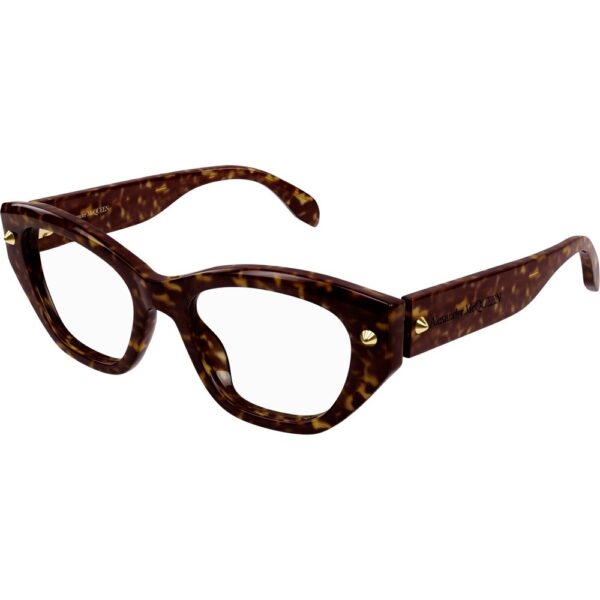 Occhiali vista  Alexander mcqueen Am0410o cod. colore 002 Donna Cat eye Havana