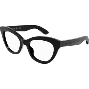 Occhiali vista  Alexander mcqueen Am0395o cod. colore 001 Donna Cat eye Nero