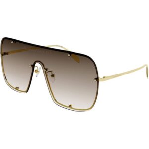 Occhiali da sole  Alexander mcqueen Am0362s cod. colore 002 Unisex Squadrata Oro