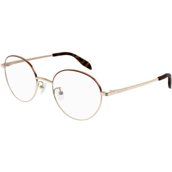 Occhiali vista  Alexander mcqueen Am0369o cod. colore 003 Unisex Panthos Oro