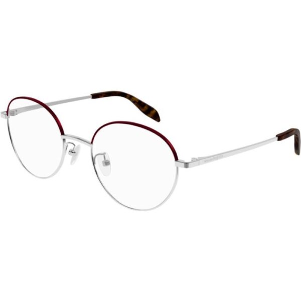 Occhiali vista  Alexander mcqueen Am0369o cod. colore 002 Unisex Panthos Argento /  rosa