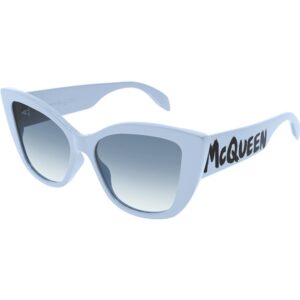 Occhiali da sole  Alexander mcqueen Am0347s cod. colore 004 Donna Cat eye Azzurro