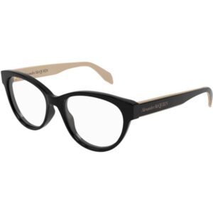 Occhiali vista  Alexander mcqueen Am0359o cod. colore 004 Donna Cat eye Nero/bianco