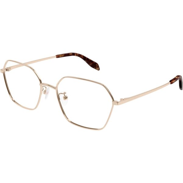 Occhiali vista  Alexander mcqueen Am0437o cod. colore 004 Donna Geometrica Oro