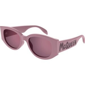 Occhiali da sole  Alexander mcqueen Am0330s cod. colore 007 Donna Rotonda Rosa