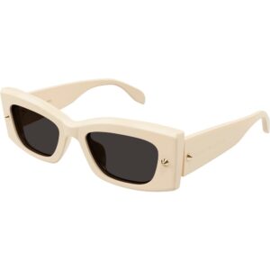 Occhiali da sole  Alexander mcqueen Am0426s cod. colore 005 Unisex Squadrata Avorio