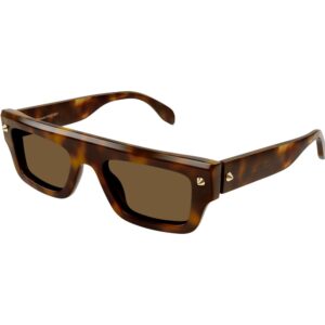 Occhiali da sole  Alexander mcqueen Am0427s cod. colore 002 Unisex Squadrata Havana