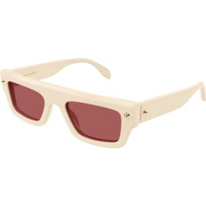 Occhiali da sole  Alexander mcqueen Am0427s cod. colore 004 Unisex Squadrata Avorio