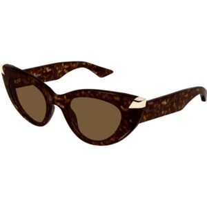 Occhiali da sole  Alexander mcqueen Am0442s cod. colore 003 Donna Cat eye Havana