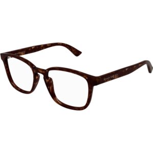 Occhiali vista  Alexander mcqueen Am0462o cod. colore 002 Uomo Squadrata Havana