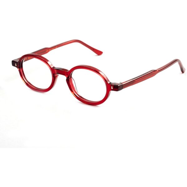 Occhiali vista  Fabbricatorino 1469 monreale cod. colore a02 / lente neutra Unisex Rotonda Rosso