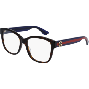 Occhiali vista  Gucci Gg0038on cod. colore 003 Donna Squadrata Havana/blu