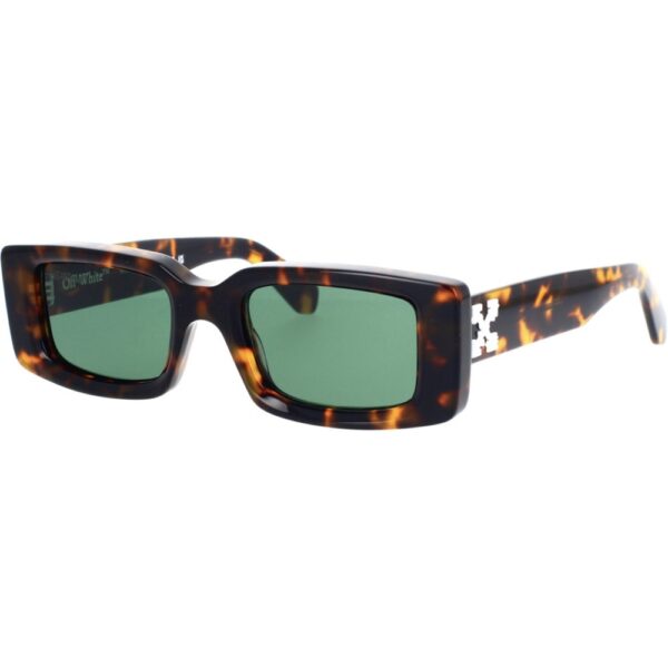 Occhiali da sole  Off-white Oeri016 arthur cod. colore 6455 havana green Unisex Squadrata Havana