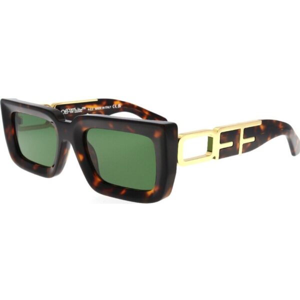 Occhiali da sole  Off-white Oeri073 boston cod. colore 6055 havana green Unisex Squadrata Havana