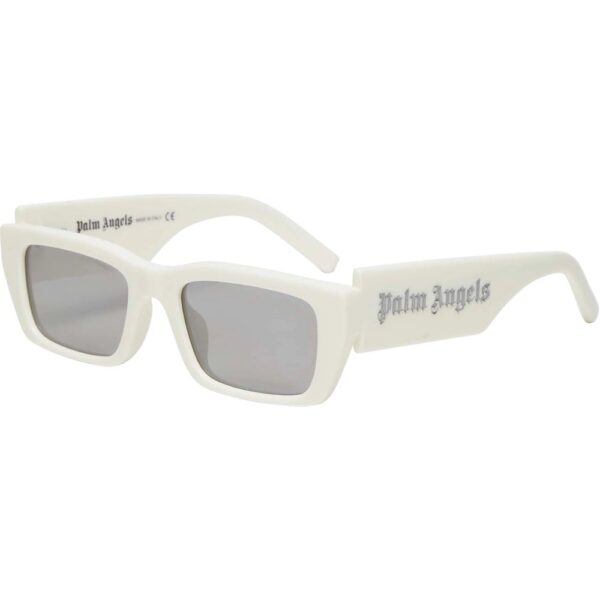 Occhiali da sole  Palm angels Palm cod. colore white mirror silver Unisex Squadrata Bianco