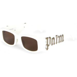 Occhiali da sole  Palm angels Angel cod. colore white silver mirror Unisex Squadrata Bianco