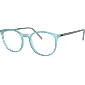 Occhiali vista  Exit Ex311 cod. colore a489 Unisex Rotonda Azzurro