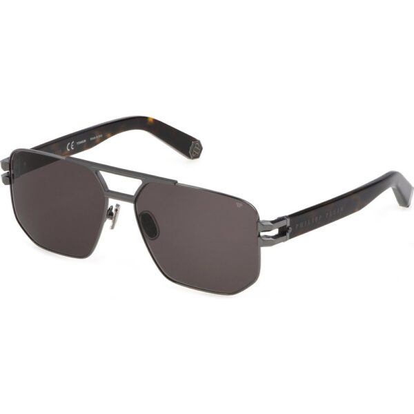 Occhiali da sole  Philipp plein Spp012m plein contemporary cod. colore 0584 Uomo Squadrata Grigio