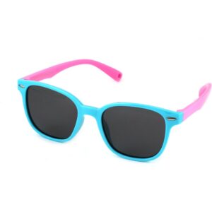 Occhiali da sole  Exit Occh. sole bamb. plast. s8222 cod. colore c.27 azzurro-rosa/fumo *3p Bambino Squadrata Azzurro