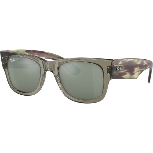 Occhiali da sole  Ray - ban Rb0840s mega wayfarer cod. colore 66355c Unisex Squadrata Verde