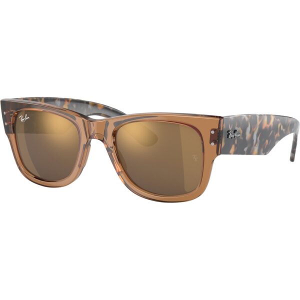 Occhiali da sole  Ray - ban Rb0840s mega wayfarer cod. colore 663693 Unisex Squadrata Marrone