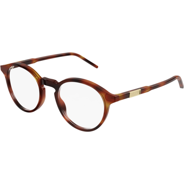 Occhiali vista  Gucci Gg1160o cod. colore 003 Uomo Rotonda Havana