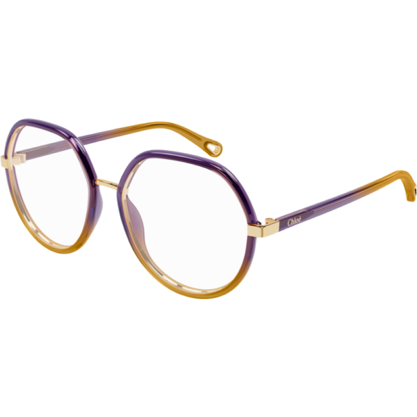 Occhiali vista  Chloé Ch0131o cod. colore 004 Donna Rotonda Viola