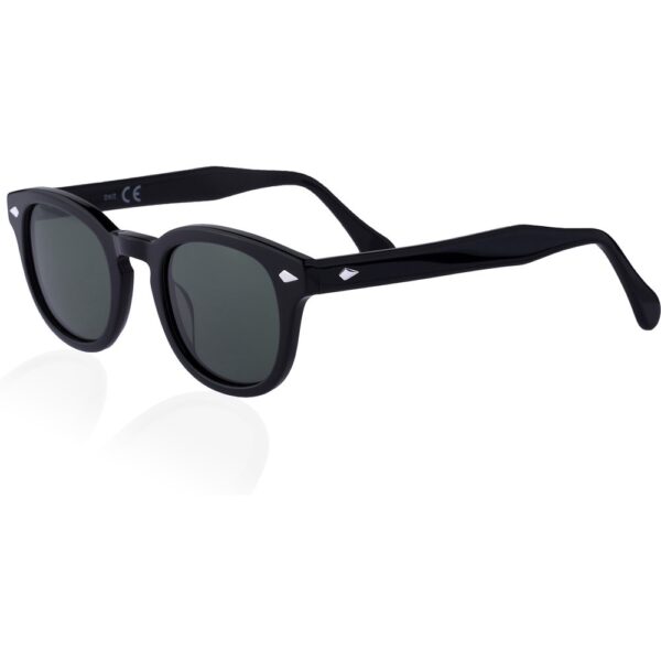 Occhiali da sole  Xlab 8004 stile moscot cod. colore 01 nero/6266 verde g15 polarizzato Unisex Panthos Nero