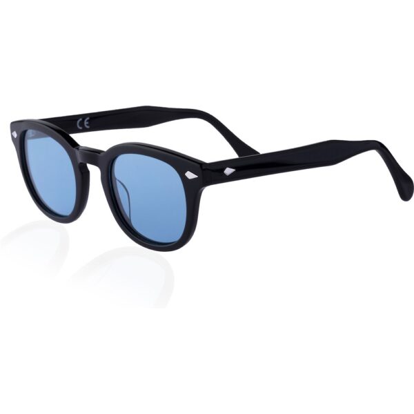 Occhiali da sole  Xlab 8004 stile moscot cod. colore 01 nero/6263 azzurro polarizzato Unisex Panthos Nero