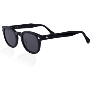 Occhiali da sole  Xlab 8004 stile moscot cod. colore 01 nero/6267 fumo polarizzato Unisex Panthos Nero