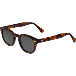 Occhiali da sole  Xlab 8004 stile moscot cod. colore 02 havana scuro/6266 verde g15 polarizzato Unisex Panthos Havana scuro