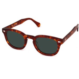 Occhiali da sole  Xlab 8004 stile moscot cod. colore 03 havana chiaro/6266 verde g15 polarizzato Unisex Panthos Havana chiaro