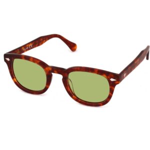 Occhiali da sole  Xlab 8004 stile moscot cod. colore 03 havana chiaro/6260 verde polarizzato Unisex Panthos Havana chiaro