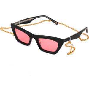 Occhiali da sole  Xlab Mod. bali  cod. colore 01 nero/rosa Donna Cat eye Nero