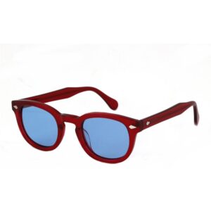 Occhiali da sole  Xlab 8004 stile moscot cod. colore 05 bordeaux /6263 azzurro polarizzato Unisex Panthos Bordeaux