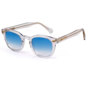 Occhiali da sole  Xlab 8004 stile moscot cod. colore 31 trasparente/ 6925 azzurro sfumato Unisex Panthos Trasparente