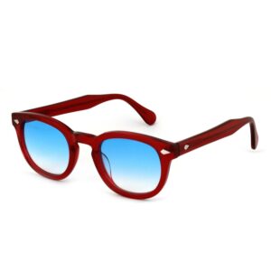 Occhiali da sole  Xlab 8004 stile moscot cod. colore 05 bordeaux /6925 azzurro sf. Unisex Panthos Bordeaux