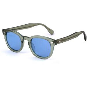 Occhiali da sole  Xlab 8004 stile moscot cod. colore 07 verde /6263 azzurro polarizzato Unisex Panthos Verde