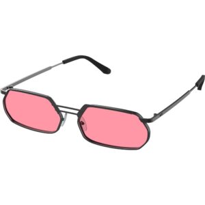 Occhiali da sole  Xlab Mod. borocay cod. colore nero / rosa polarizzato Unisex Squadrata Nero