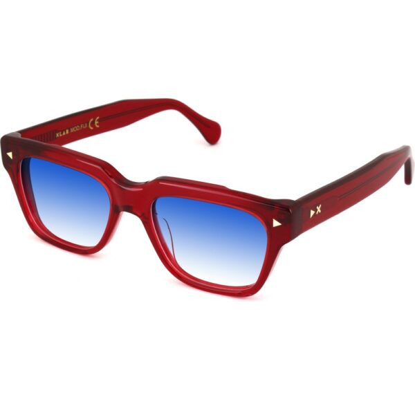 Occhiali da sole  Xlab Mod. fiji cod. colore bordeaux / 6925 azzurro sfumato Unisex Squadrata Bordeaux