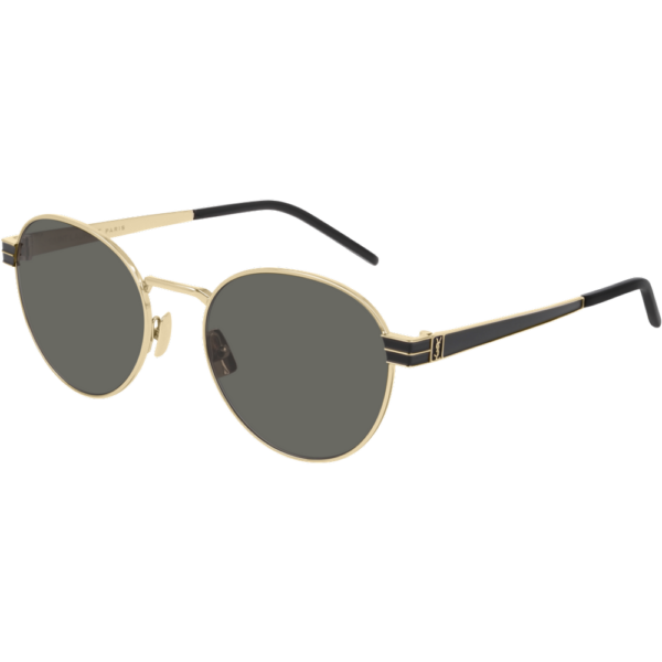 Occhiali da sole  Saint laurent Sl m62 cod. colore 003 Unisex Rotonda Oro