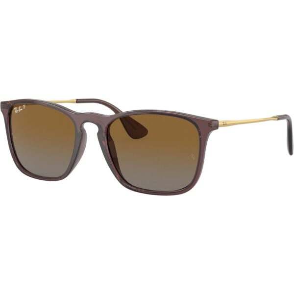 Occhiali da sole  Ray - ban Rb4187 chris cod. colore 6593t5 Uomo Squadrata Marrone