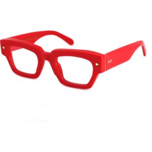 Occhiali vista  Xlab Mod. melville antiriflesso cod. colore rosso Unisex Squadrata Rosso