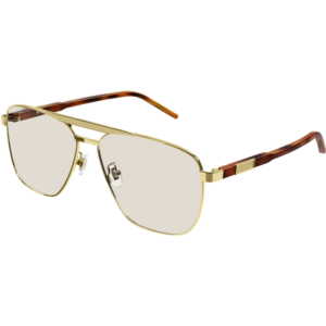 Occhiali da sole  Gucci Gg1164s cod. colore 003 Uomo Squadrata Oro