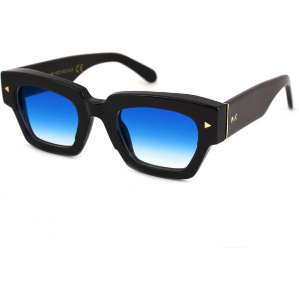 Occhiali da sole  Xlab Mod. melville cod. colore nero / azzurro sfumato Unisex Squadrata Nero