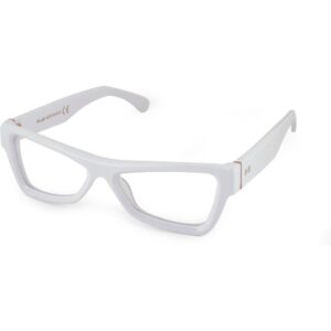 Occhiali vista  Xlab Mod. banks antiriflesso cod. colore bianco opaco / lenti neutre antiriflesso Unisex Geometrica Bianco