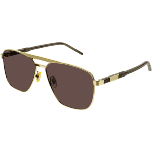 Occhiali da sole  Gucci Gg1164s cod. colore 002 Uomo Squadrata Oro