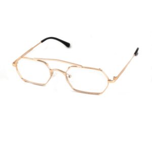 Occhiali vista  Xlab Mod. honsu antiriflesso cod. colore oro / lenti neutre antiriflesso Unisex Geometrica Oro