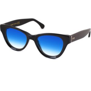 Occhiali da sole  Xlab Mod. tuamotu cod. colore nero lucido / azzurro sfumato Donna Farfalla Nero